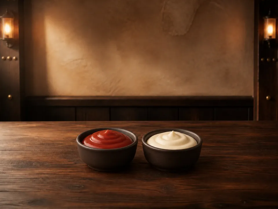 Ketchup und Mayonnaise